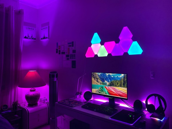 3D LED Wall Panels on Gaming Set-Up