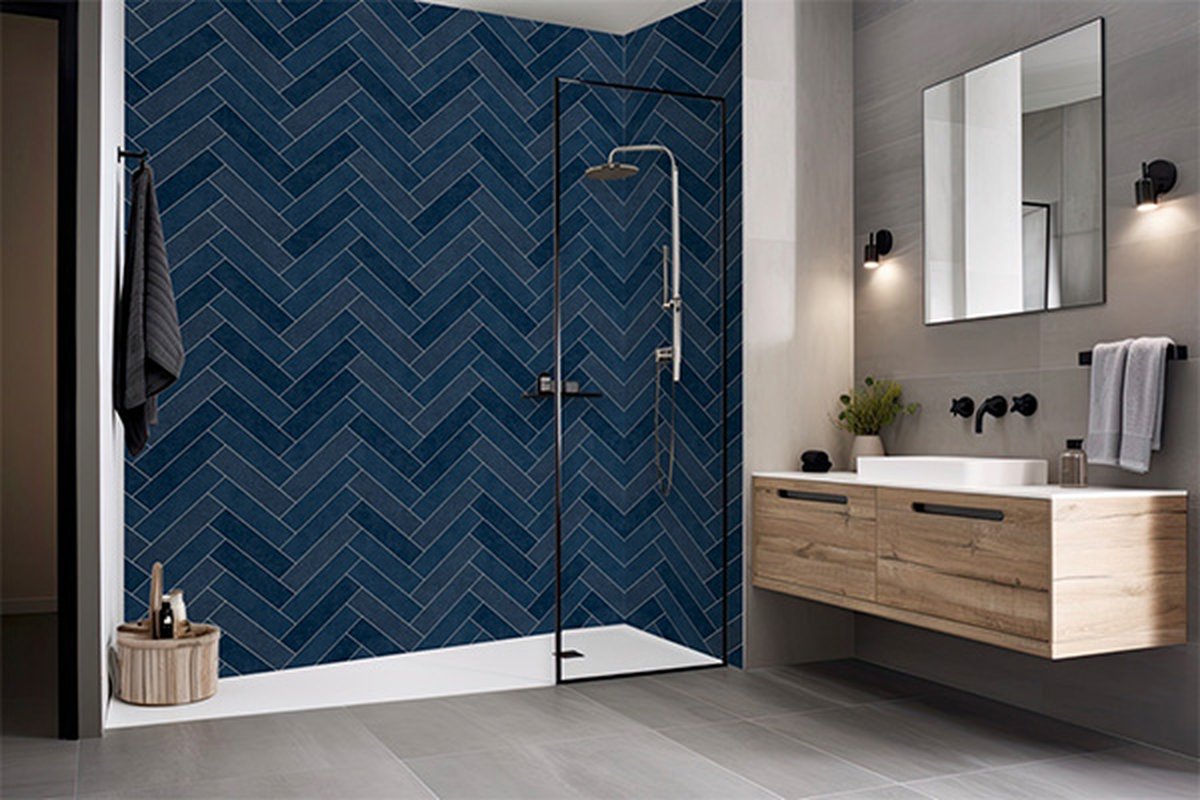 Herringbone PVC Wall Panels