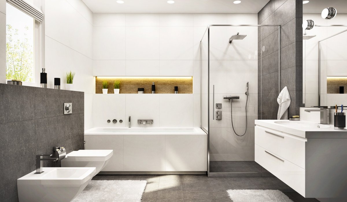 Modern Minimalist Bathroom Wall Panels