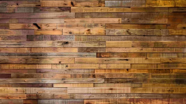 Rustic reclaimed wood panels