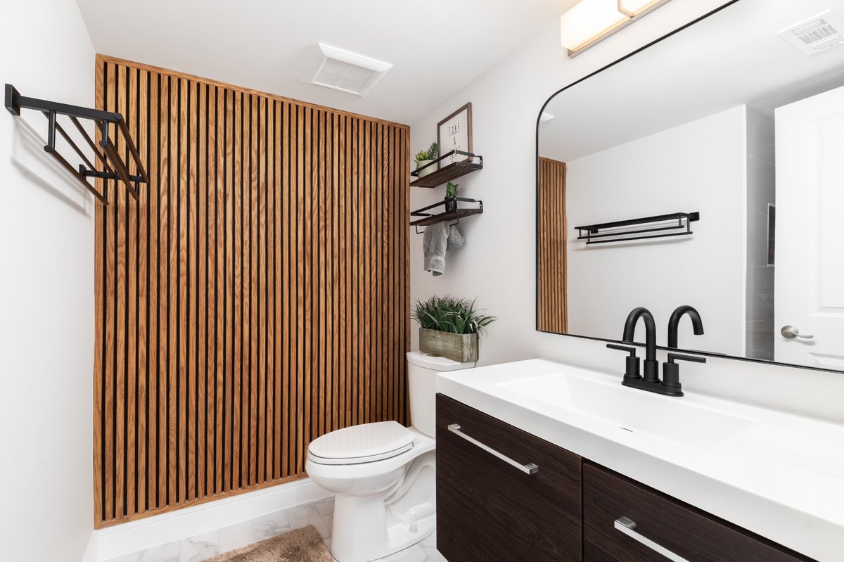 Slatted Wooden Wall Panels Design